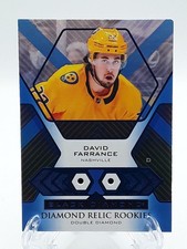 2021-22 UD Black Diamond Relic Rookies Double Sapphire David Farrance /9