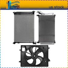 For 2015 16-2017 Hyundai Sonata A/C Radiator Condenser and Cooling Fan Assembly