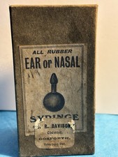 Vintage ALL RUBBER  EAR or NASAL  SYDINGE
