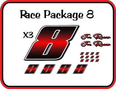 Race Car numbers Race Package 8 , IMCA, Late Model, Street Stock Graphics Decals