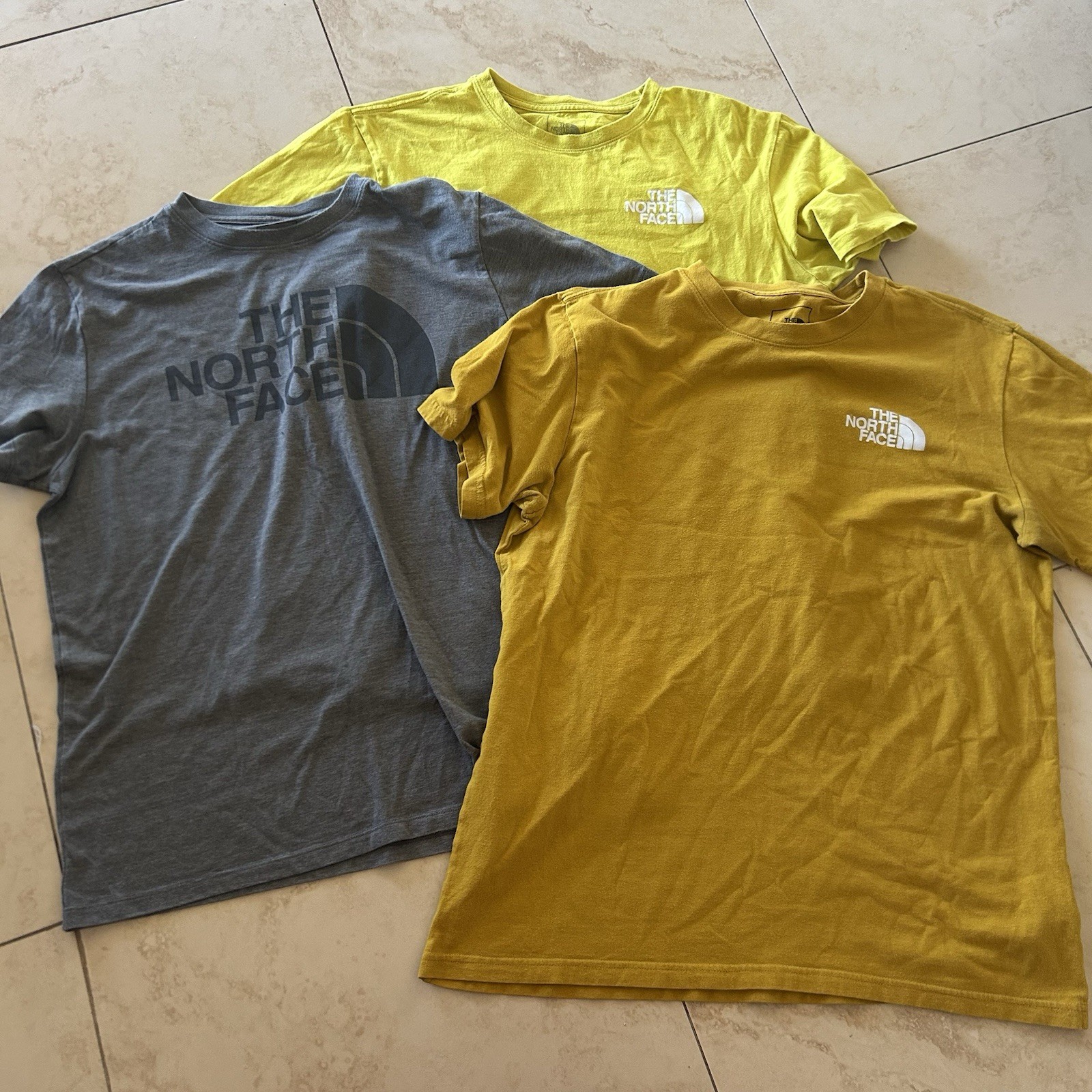 The North Face Shirt Lot Of 3 Short Sleeve Mens Size M/L Graphic Tee Hiking