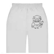 'Graduation Owl' Adult Sweatpants / Joggers (JO054343)