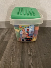 Vintage Lego Quatro Bucket 75 Piece Complete Rare #5357 XL Duplo 2004