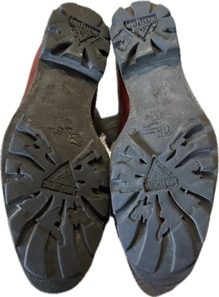 Zapato de cuero raro descontinuado John Fluevog Gateway Angels Anfield Ox Blood 9M Foto 4 de 4