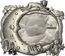 Baby Picture Frame Malden Single Photo Pewter Nursery Rhymes