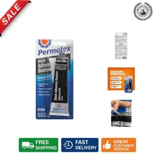 Flexible Black Silicone Sealant 3 oz. Tube - Perfect for Indoor/Outdoor Repairs