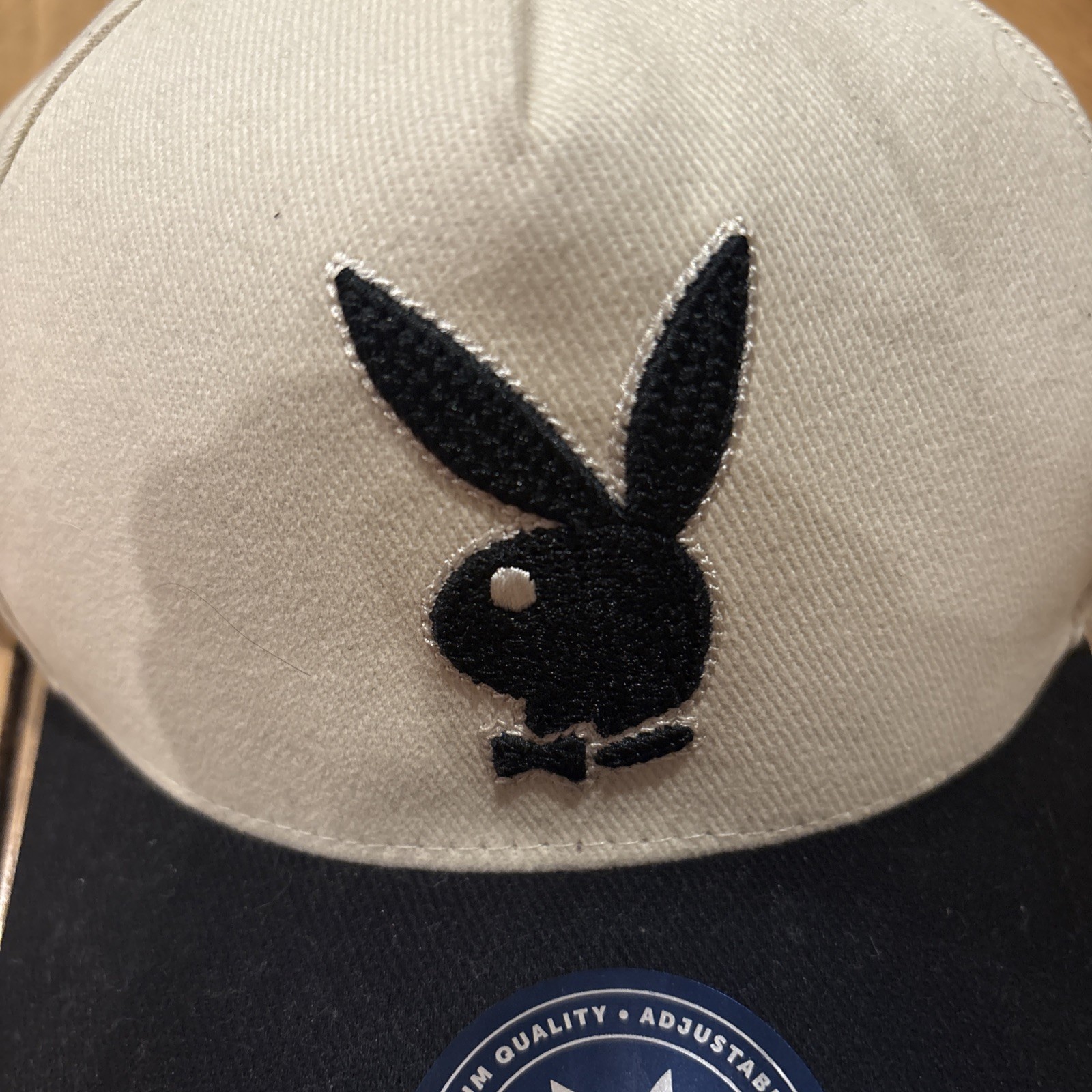 PLAYBOY Tuxedo A-Frame  SNAPBACK UNISEX ADULT HAT BLACK WHITE LIDS image 3