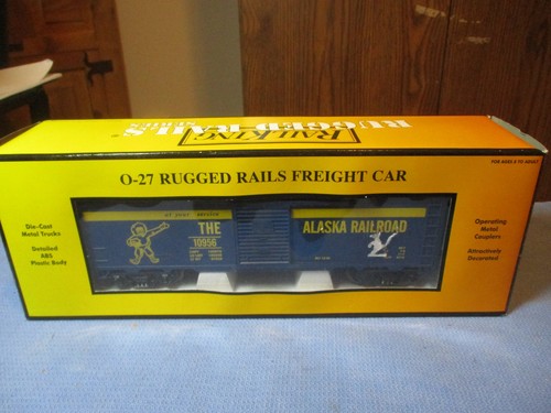 MTH RAILKING RIELES RESISTENTES 30-4158A EL VAGÓN DE CARGA DEL FERROCARRIL DE ALASKA #10956 Ex/con caja | Zustand: Used