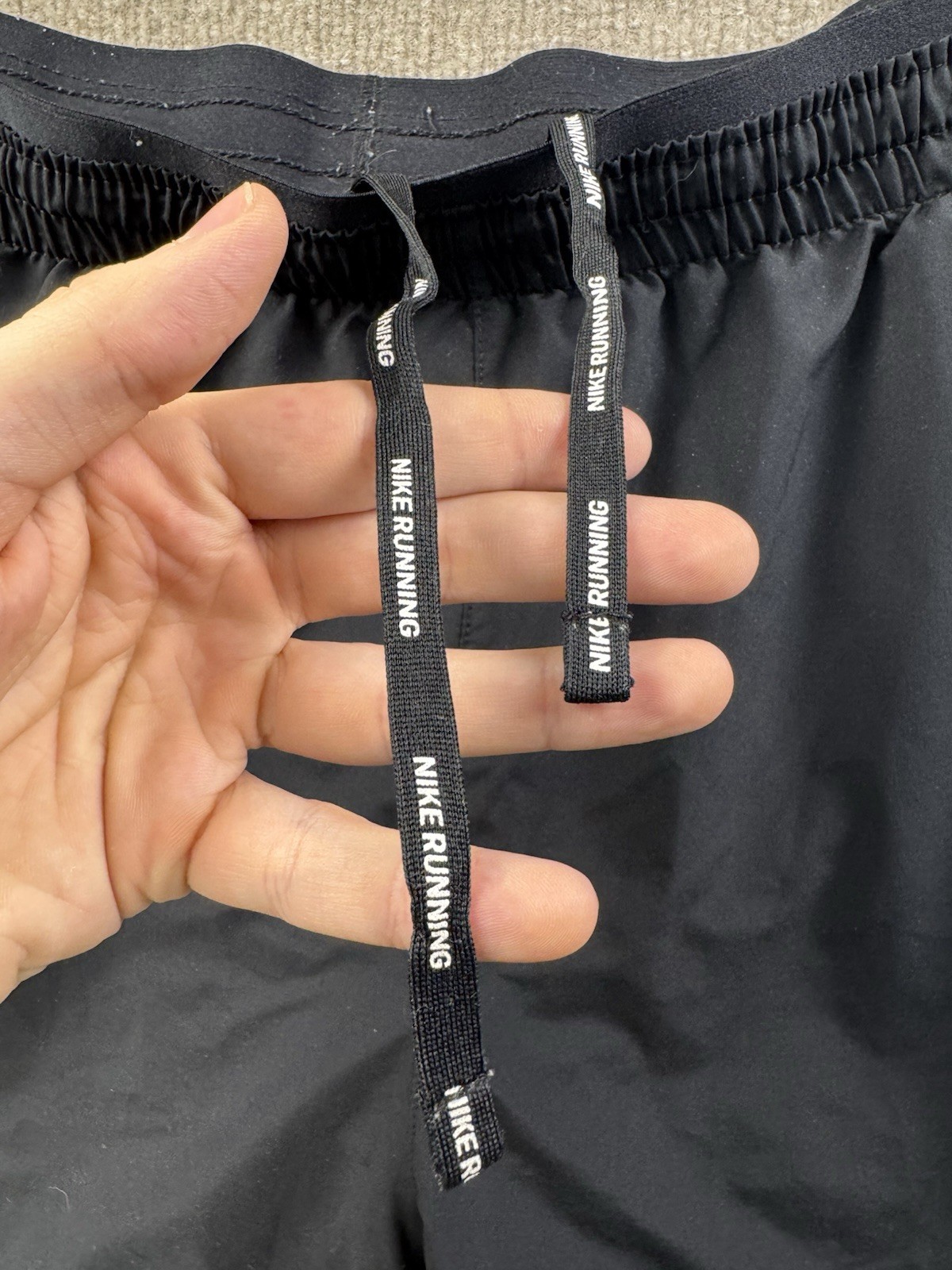 Women's Nike Running Shorts Black Dri-Fit Size XL thumbnail 2