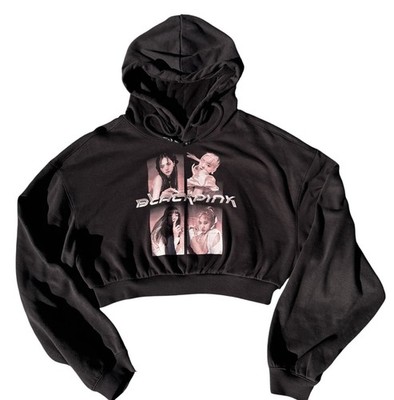 Jennie ポップアップ フーディ サイズM BLACKPINK x H&M 2021 Cropped Hoodie Size M Official Y2K Merch Kpop