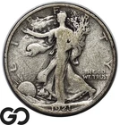 1921-D Walking Liberty Half Dollar, Avidly Pursued Choice FINE Rare Key Date!