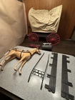 1960s MARX Johnny West COVERED WAGON, Horse & Harnass Playset