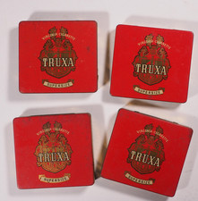 4x Truxa, alte Blechdosen