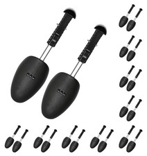 10 Pairs Plastic Shoe Tree Stretcher Shaper for Men Black Adjustable Black 1