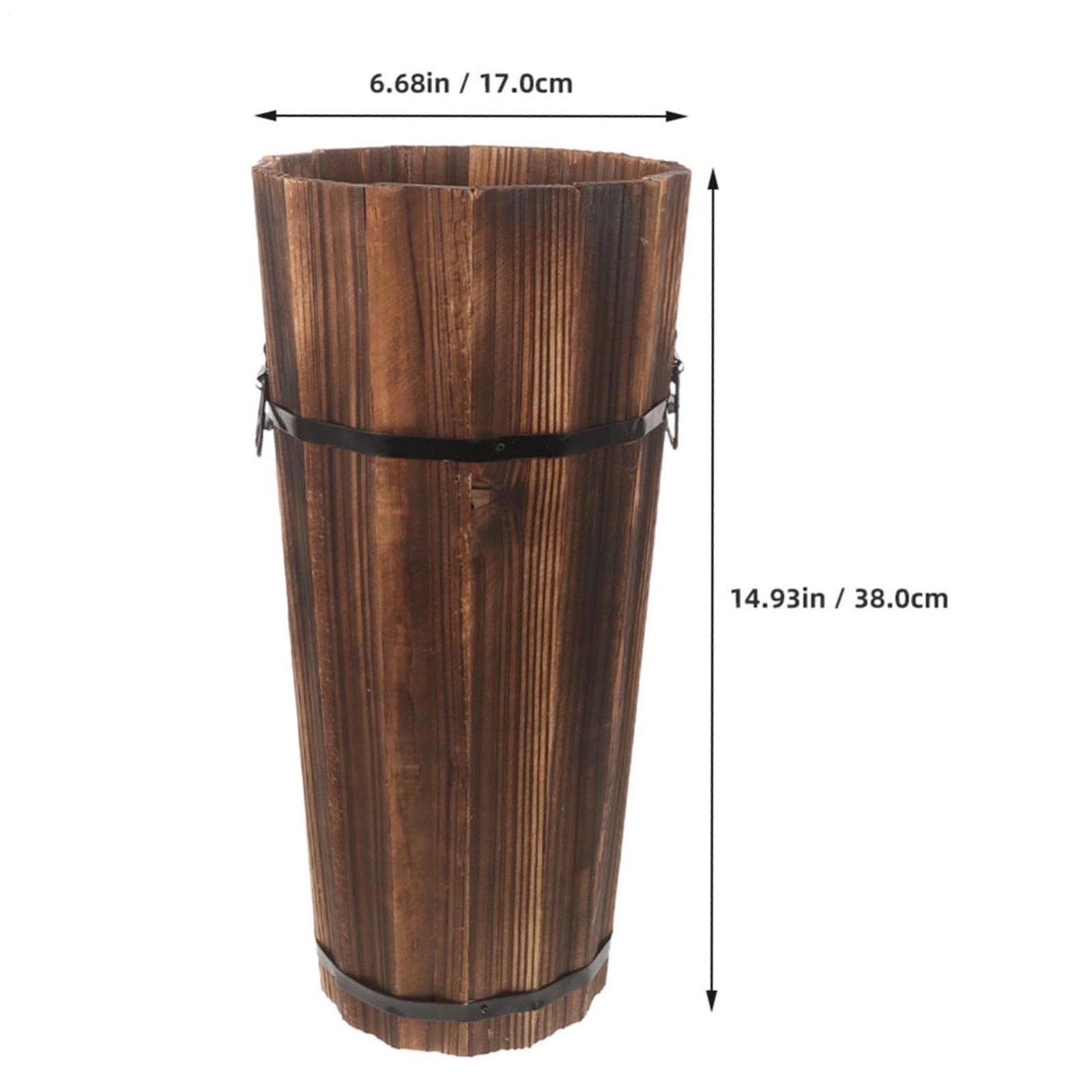 Umbrella Stand Indoor Wooden Large Storage Organizer Cane Holder Beneficial