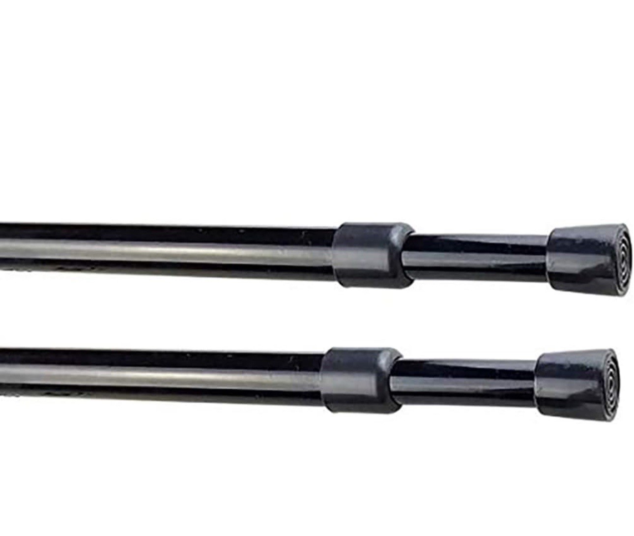 Adjustable Tension Rods Curtains Closets Coat Hanger Shoe Rack No Drill 2Pcs New