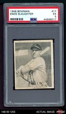 1948 Bowman #17 Enos Slaughter Cardinals HOF RC PSA 5 - EX
