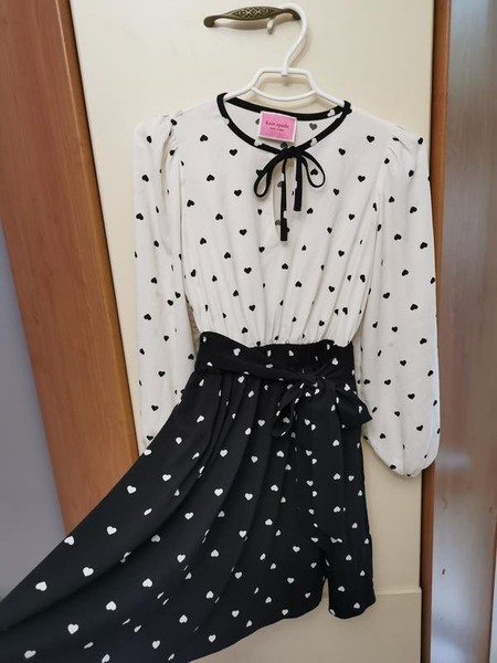 Women Kate Spade Dress Black Polyester 36
