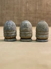 Three Dug Dropped Civil War Williams Cleaner Bullets W/H Most Of The Zinc Intact