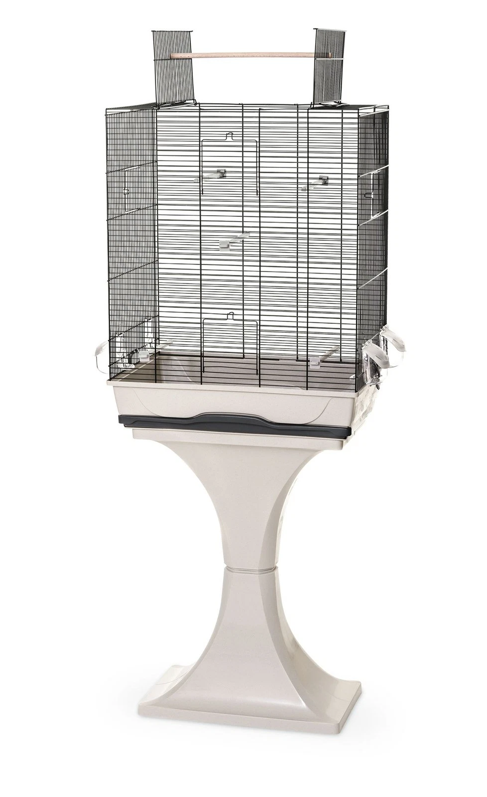 Bird cage for parakeets and canaries with stand and playground