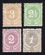 Curacao 1889 Stamps Mi#19-22 MH CV=20,4$