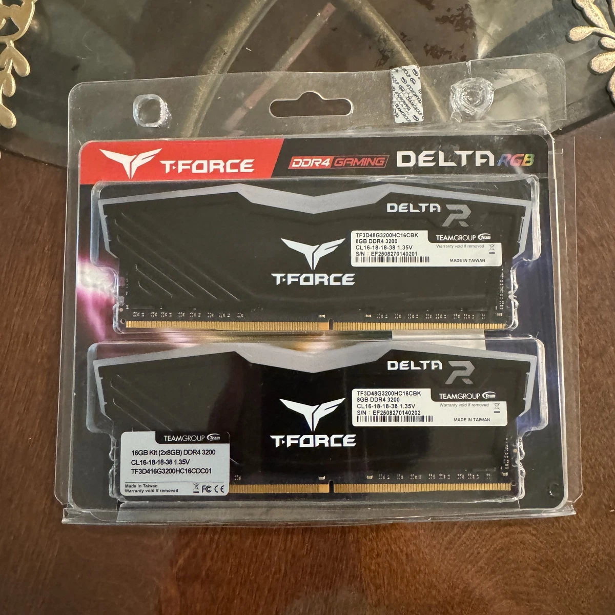 Team Group DDR4 SDRAM 8 GB Capacity per Module Memory (RAM) for