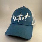 YETI Tarpon Fish Light Blue Teal Trucker Hat Cap Mesh Snapback Perfect Condition — photo 1