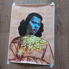 Tretchikoff Chinese Girl Unframed Canvas Wall Reproduction Print 60s 70s Retro
