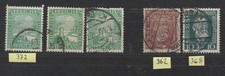Briefmarken Deutsches Reich gestempelt MiNr 362,368,372 genau wie Abb. DR1