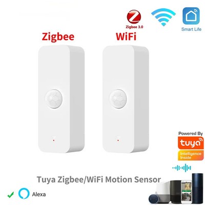 Tuya Zigbee WiFi PIR Motion Sensor Smart Home Security Works With Alexa Google