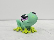 Littlest Pet Shop #479 Green Spotted Frog Purple Eyes LPs