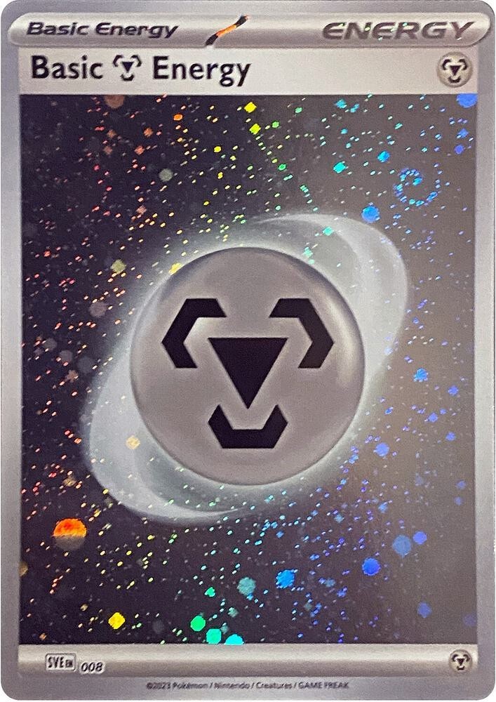 2023 POKEMON SCARLET & VIOLET 151 BASIC METAL ENERGY 008 COSMOS HOLO - 3 Swirls