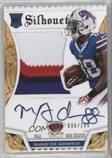 2013 Panini Crown Royale Silhouettes Auto 6/299 Marquise Goodwin #225 Auto 8p3