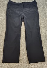 Chico's Women's Weekends Straight Leg Pants Size 3 Short Black