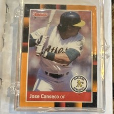 Donruss 1988 Baseball's Best Jose Canseco #22 Oakland Athletics Baseball Card