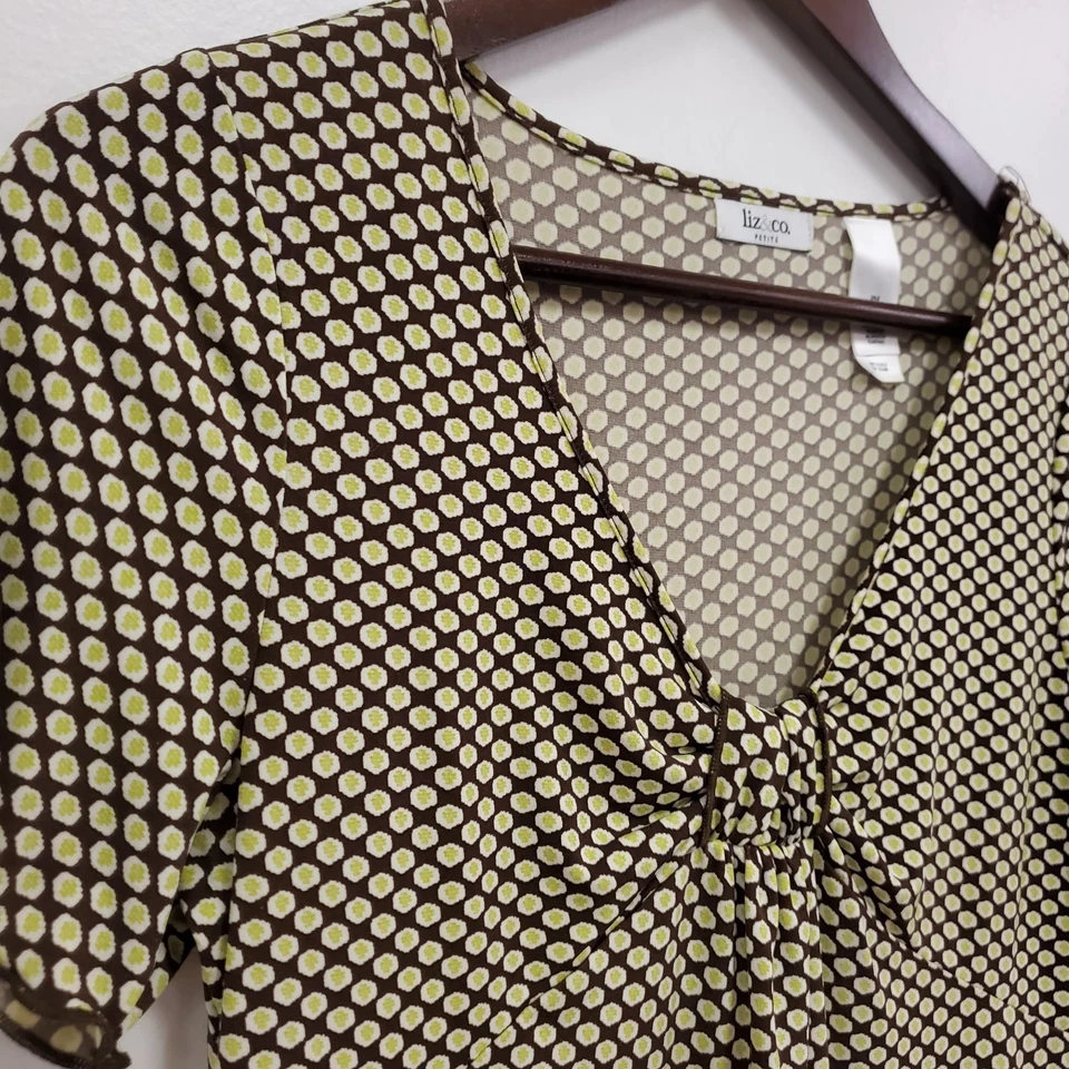 Винтажная женская кукла Liz & Co Y2K Forest Fairy Top размер M миниатюрная коричневая опрятная - Изображение 2 из 4