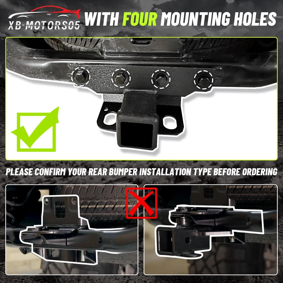 For 2020-2025 Jeep Gladiator JT Front / Rear Bumper With LED Lights & D-rings Foto 3 de 4