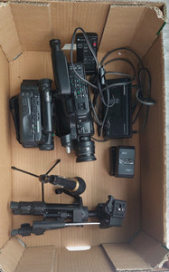 Konvolut -Videokameras - Mikrofon + Zubehör   gebraucht /  als Ersatzteil