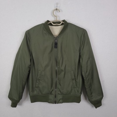 Alpha Industries L-2B Light Zone Flight Bomber Jacket Size M Fleece Reversible