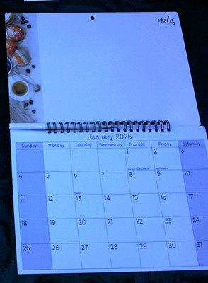 2026 Spiro Memoboard Wandkalender Organizer abschreiben/abwischen, gestalten; ENTSPANNEN/PLAN