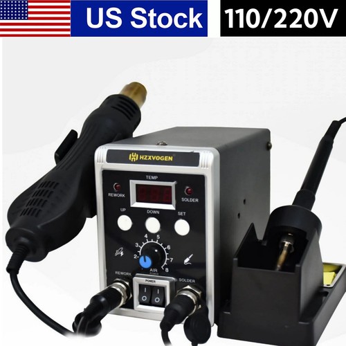 Hot Digital Welding Hot Air Iron Gun ,Rework 700W Soldering Station Welder Set