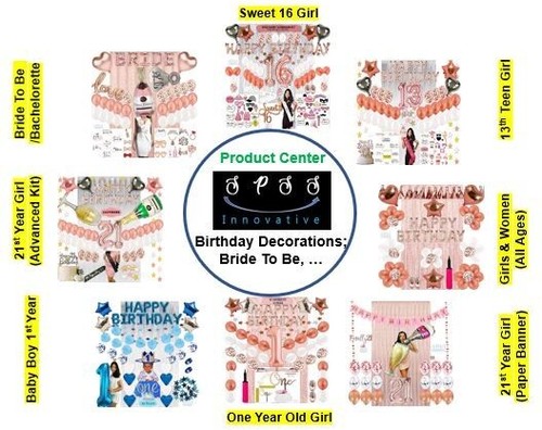 13th Birthday Girl Decorations,13 Yr Girl Birthday Rose Gold by SPSS INNOVATIVE - Bild 7 von 9