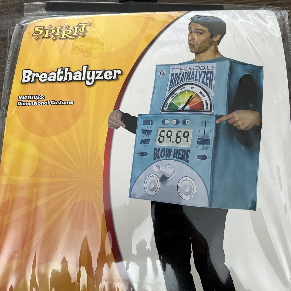 Spirit Halloween Breathalyzer Adult Large One Size Fits Most Costume