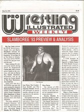 MAY 24 1993 PRO WRESTLING ILLUSTRATED WEEKLY MAGAZINE BIG VAN VADER SLAMBORE WCW