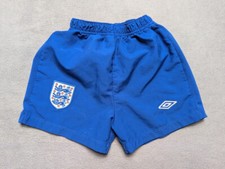 England Umbro 2010 2011 Shorts Boys size 2-3 years Blue