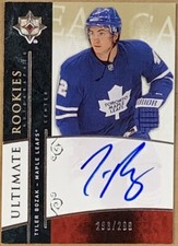 2009-10 Ultimate Collection #112 Tyler Bozak RC Auto /299 - NM-MT