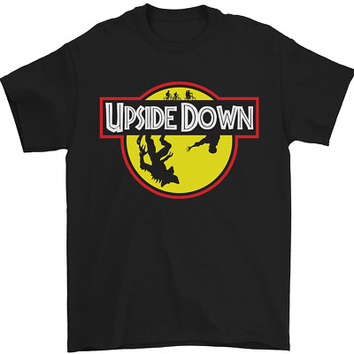 Upside Down SCI-FI TV-Programm Herren T-Shirt 100 % Baumwolle