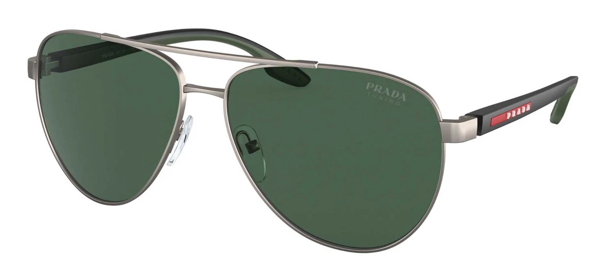 PRADA Aviator Green Sunglasses for Men for sale | eBay display picture 3