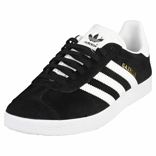 adidas Gazelle Mens Black White Suede 