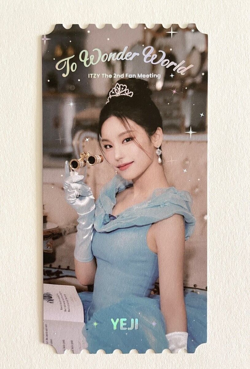 ITZY TO WONDER WORLD OFFICIAL MD JYP Photo Ticket + Photo